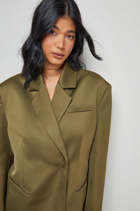 Premium Satin Oversized Blazer Co-ord - Image 4