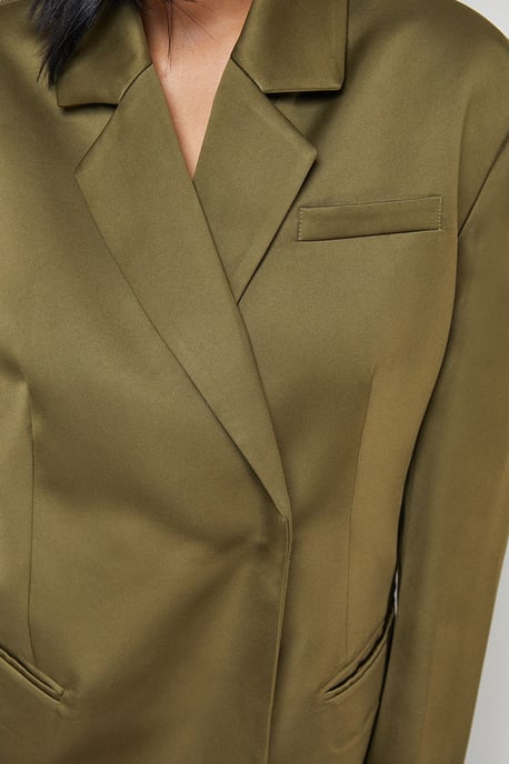 Premium Satin Oversized Blazer Co-ord - Image 5
