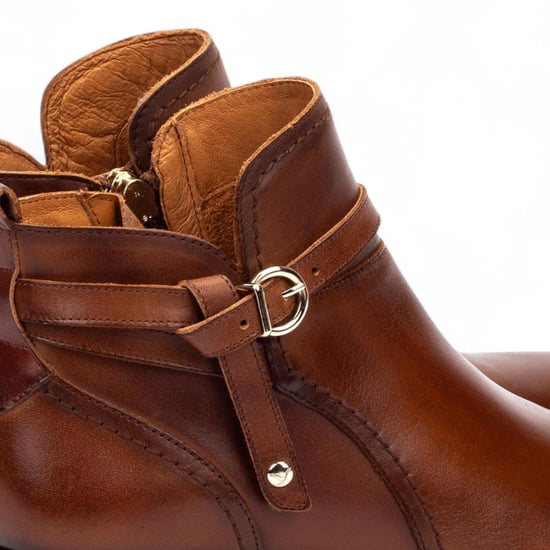Pikolinos dam Cuero brunt läder ankelstövlett Zip Heel Bootie - Daroca - Image 5