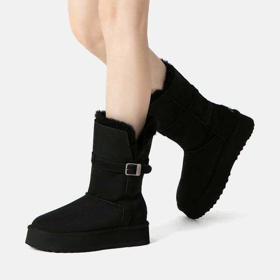 EVER AU Australië Vrouwen Borstel 3-Weg Stijl Platform Midlaarzen - Image 2