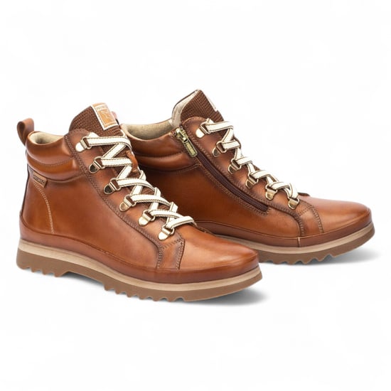 Pikolinos Women’s Brandy Brown Leather Ankle Trainers Boots - Vigo - Image 4