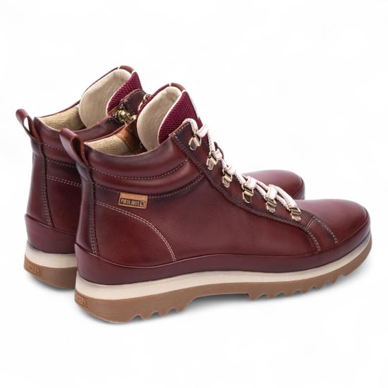 Pikolinos Women’s Arcilla Red Leather Ankle Trainers Boots - Vigo - Image 4