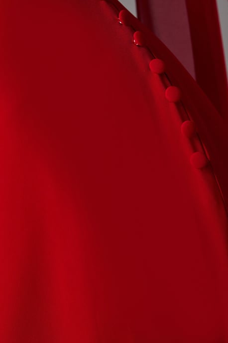 Chiffon Cowl Back Detail Maxi Dress - Image 5