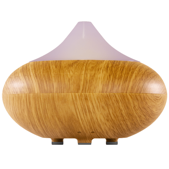 Dr Botanicals Natural & Calming Wooden Aroma Digital Diffuser Clear Top - Image 1