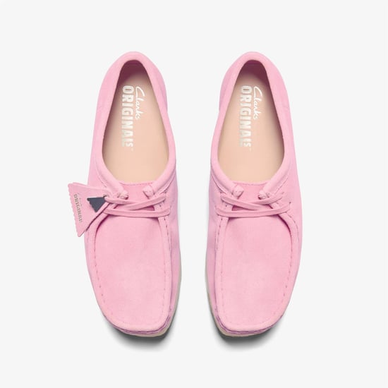 Clarks Originals Wallabee Suede Women's Pink Shoes - Image 5