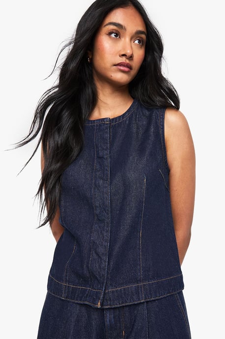 Denim Waistcoat - Image 1