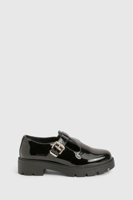 Wide Fit Patent T Bar Mary Janes Shoes - Image 3