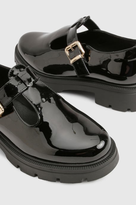Wide Fit Patent T Bar Mary Janes Shoes - Image 6