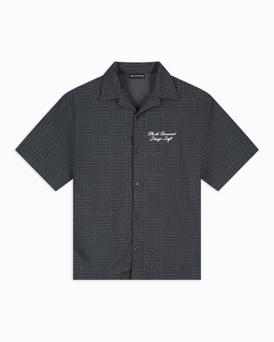 Black Bananas Terry Resort Shirt, - Image 1