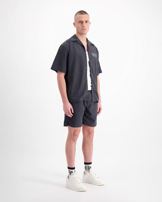 Black Bananas Terry Resort Shirt, - Image 3