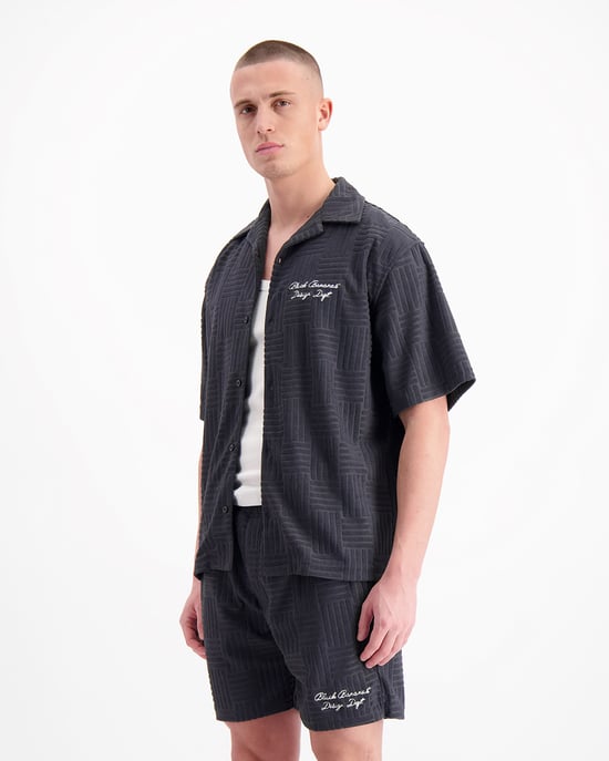 Black Bananas Terry Resort Shirt, - Image 4