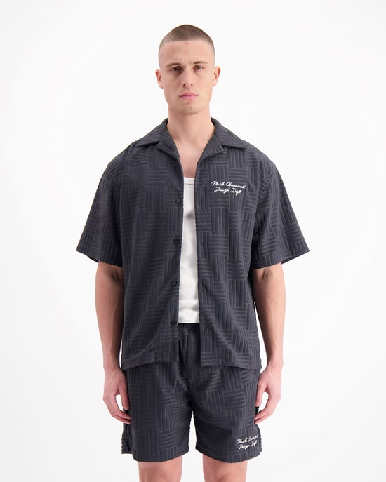 Black Bananas Terry Resort Shirt, - Image 6