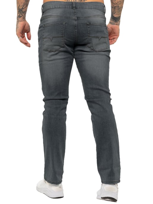 Kruze | Mens Straight Leg Stretch Jeans - Image 3