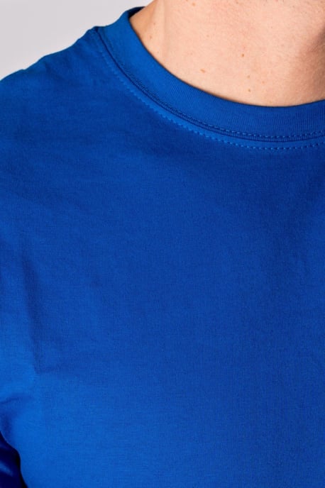 Biologisch basis-T-shirt - Blauw - Image 3