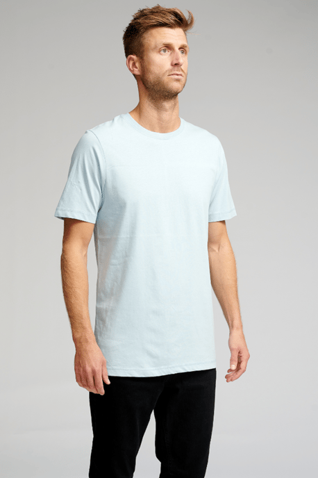Biologisch basis-T-shirt - Lichtblauw - Image 2