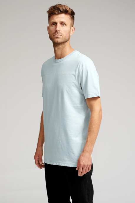 Biologisch basis-T-shirt - Lichtblauw - Image 3