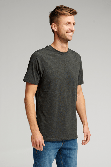 Biologisch basis-T-shirt - Donker grijs - Image 2