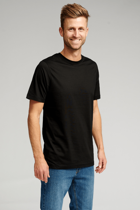 Biologisch basis-T-shirt - Zwart - Image 3