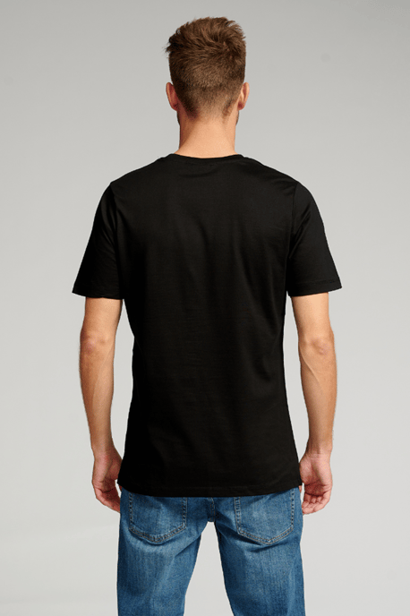Biologisch basis-T-shirt - Zwart - Image 5