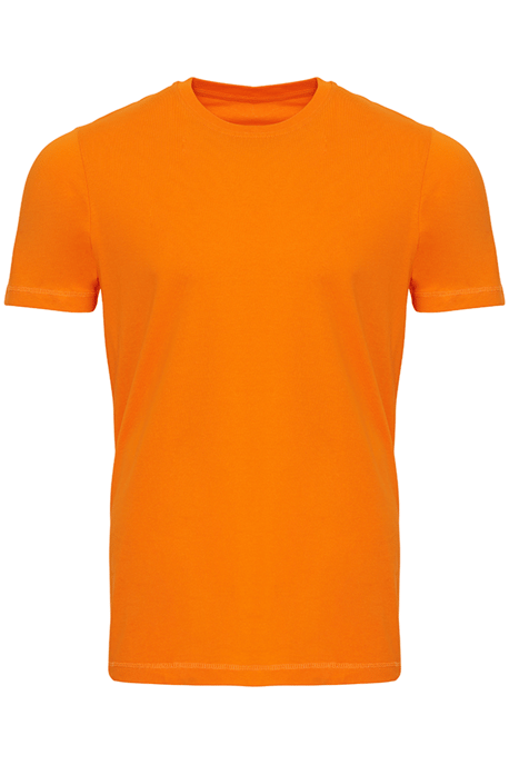 Biologisch basis-T-shirt - Oranje - Image 4