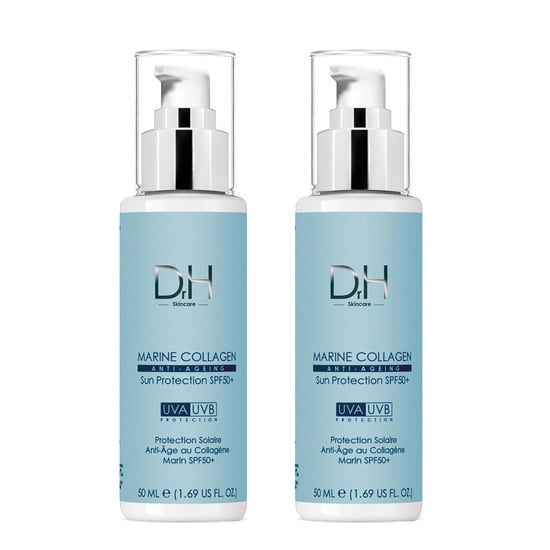 Dr H Anti-Ageing Marine Collagen Sun Protection SPF 50 50ml x 2 Duo Pack - Image 1