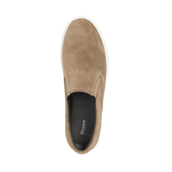 Dune Mens Tillos - Suede Slip-On Cupsole Trainers - Image 4