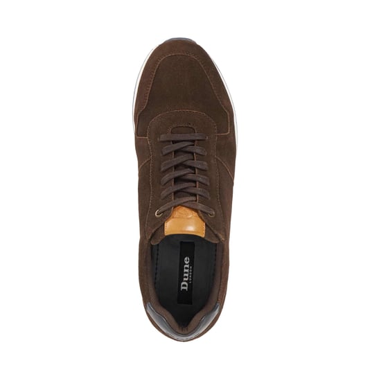 Dune Mens Toulous - Suede Lace Up Trainers - Image 3