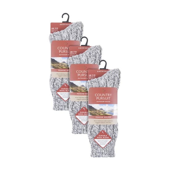 3-Pack Heren Wollen WandelSokken | Dikke Pennine Walker Sokken | Buitenshuis Wandelsokken - Image 2