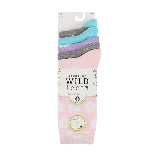 5-Pack Dames Jacquard Patroon Crew Sokken - Image 2