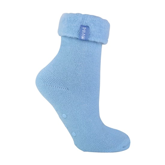 1 Pack Dames Zachte Pluche Gevoerde Slippersokken - Image 1