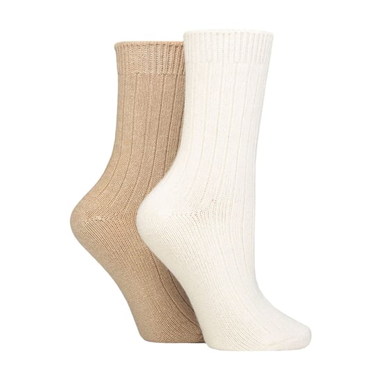 2 Pack Ladies Cashmere Wool Bed Socks for Sleep - Image 1