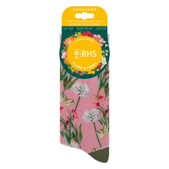 Damerna Novelty Strumpor | Roliga Färgglada Blommönstrade Strumpor 4-7 UK - Image 2