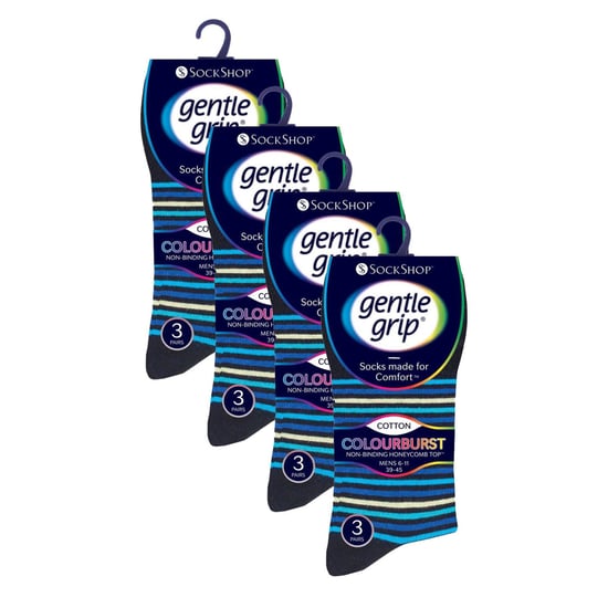 12 Pairs Heren Zachte Grip Losse Top Sokken | Extra Brede Niet-Elastische Sokken - Image 2