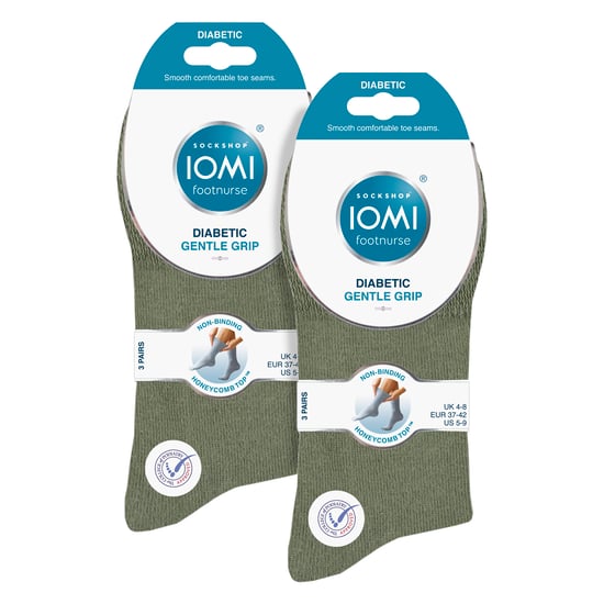 6 Pack Ladies Non Elastic Cotton Diabetic Socks with Seamless Toe - Image 2