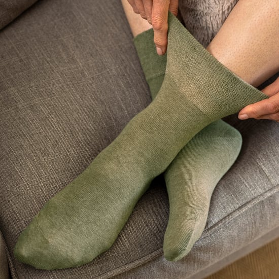 6 Pack Ladies Non Elastic Cotton Diabetic Socks with Seamless Toe - Image 5