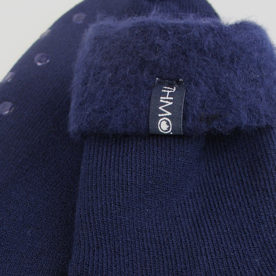 1 Pack Heren Zachte Pluche Voering Slippersokken - Image 3