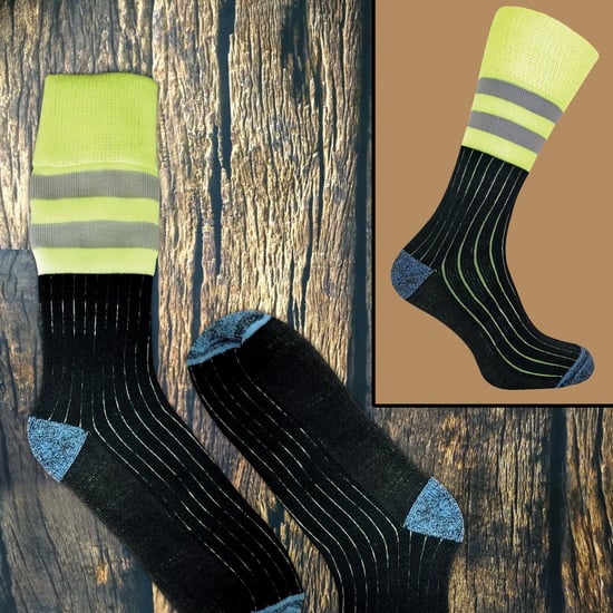 3-pack Herrar Tunga Bomull Hi Vis Arbetsstrumpor - Image 3