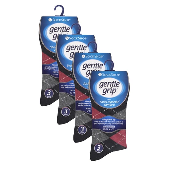 12 Par Herrar Lätta Grepp Lösa Top Socks | Extra Bredda Icke Elastiska Strumpor - Image 2