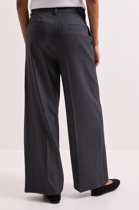 Pinstripe Wide Leg Trouser - Image 3