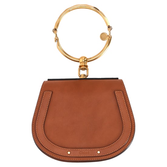 Chloé Liten Nile Armbandsväska i brunt läder - Image 5