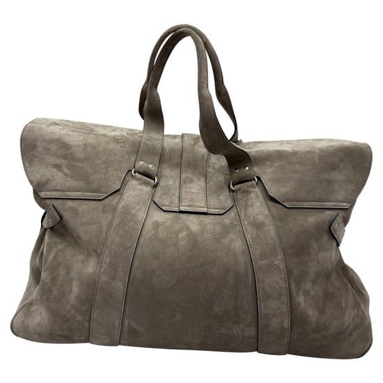 Brunello Cucinelli Weekend Bag in Grey Suede - Image 6