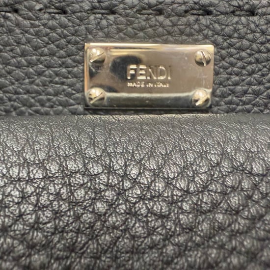 Fendi Selleria Peekaboo XL Top Handle Bag in Black Leather - Image 3