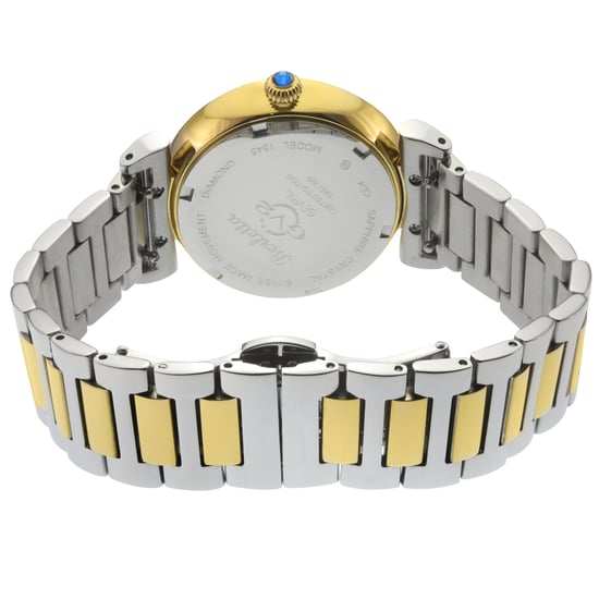 Berletta Swiss Quartz Diamond White Dial, Two toned IPYG Stainless steel bracelet Watch - Image 2