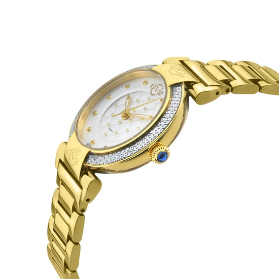 GV2 Berletta Women's 316L Stainless Steel IPYG Case, White Dial, IPYG Stainless steel bracelet. - Image 3