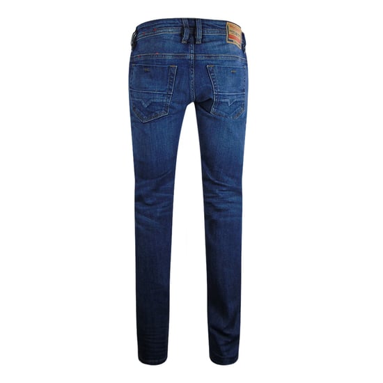 Diesel Thommer-x Brown Badge Blauwe Denim Broek - Image 2