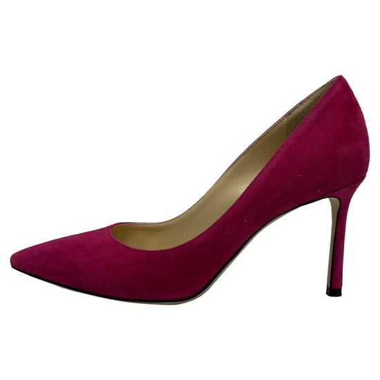 Jimmy Choo Romy Pointed Pumps in Pink Suede - Image 4