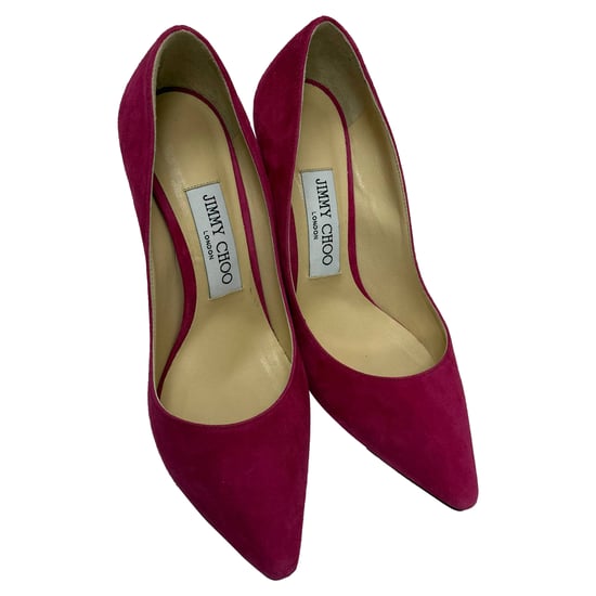 Jimmy Choo Romy Pointed Pumps in Pink Suede - Image 5