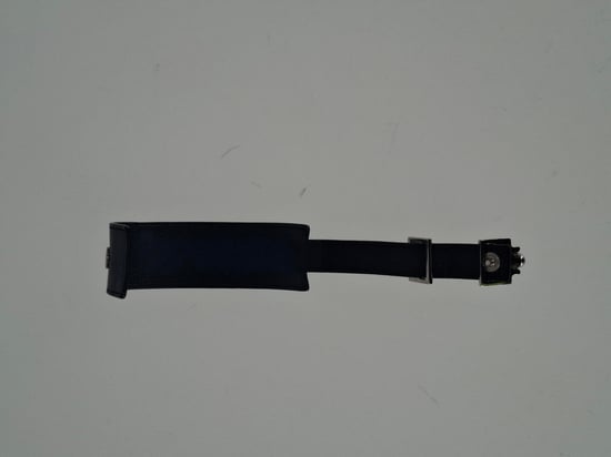 Saint Laurent Monogram Bracelet in Black Leather - Image 4
