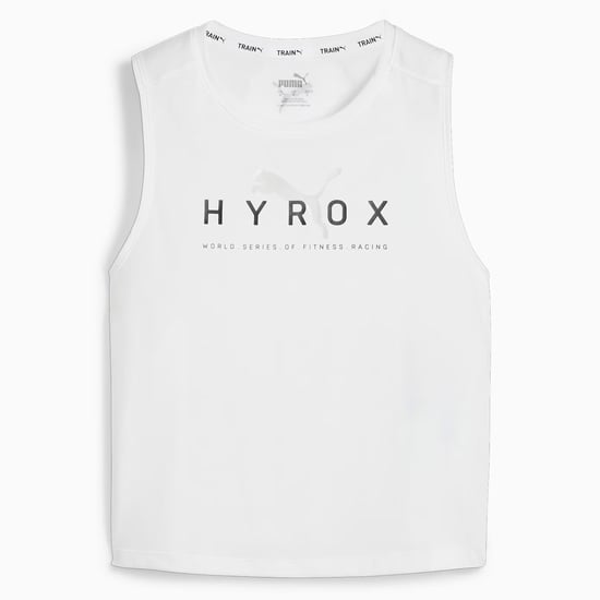 Puma x HYROX Fit Triblend Womens White Top - Image 1