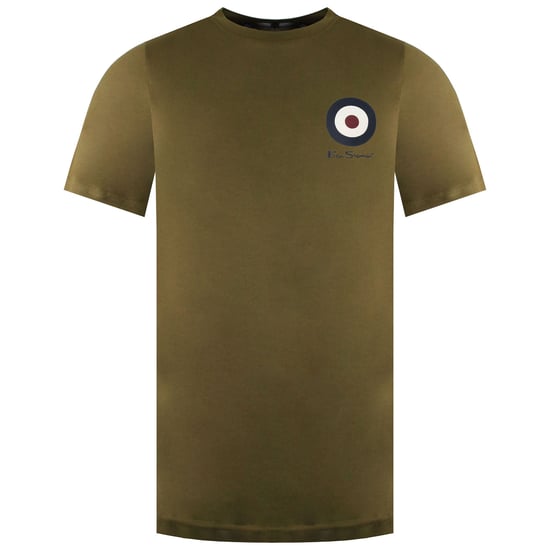 Ben Sherman Chest Target Mens Khaki T-Shirt - Image 1
